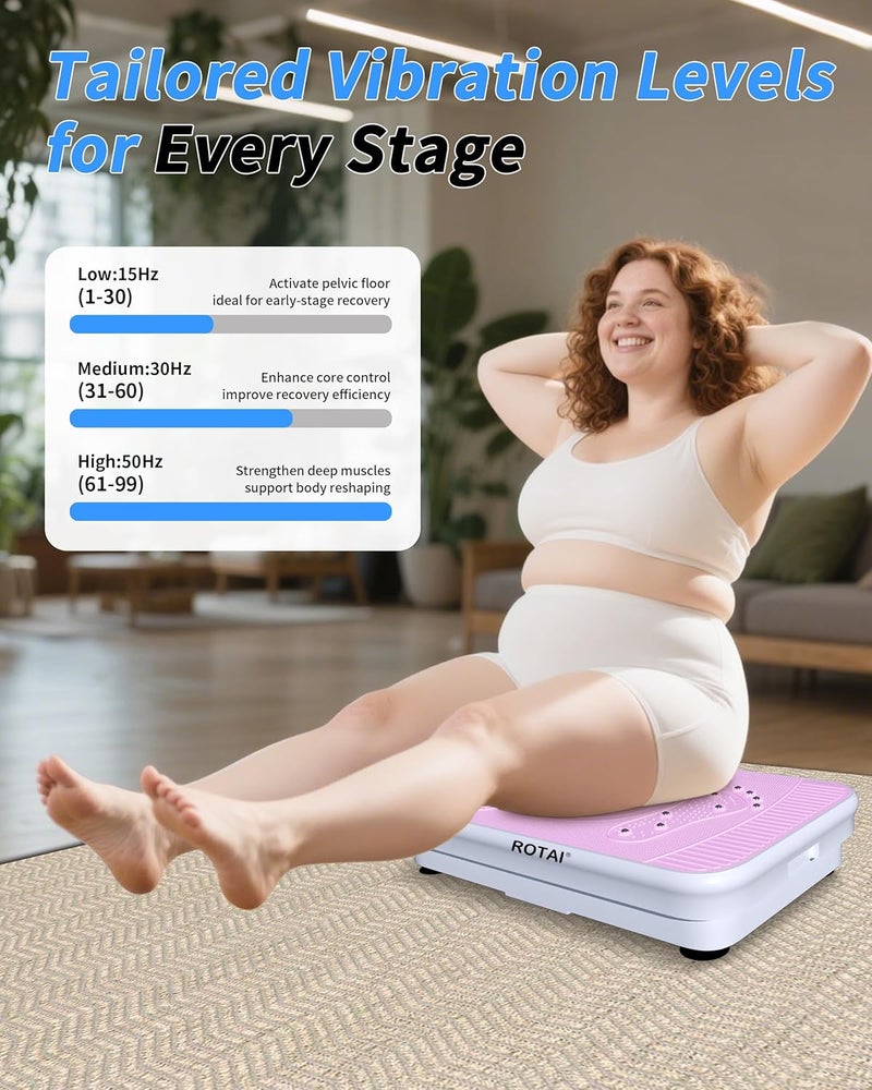 ROTAI Shake Plate Vibration Exercise Machine for Lymphatic Drainage Massager & Weight Loss, 400 lbs Capacity Whole Body Vibrating Plate Workout for Women and Men - Image 2